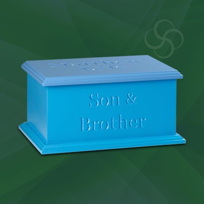 Artiste Ashes Casket Mid Blue