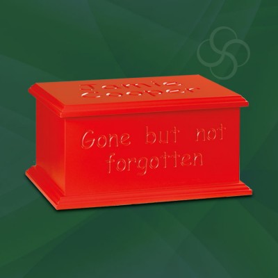 Artiste Ashes Casket Red