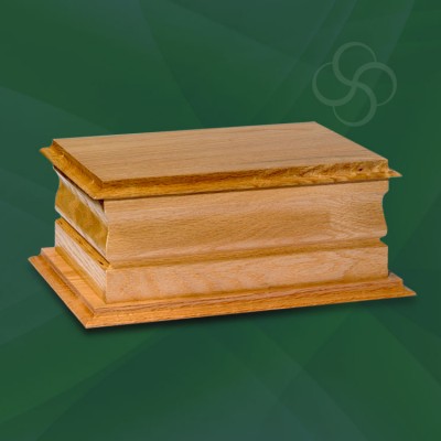 Brentwood Ashes Casket Light Oak