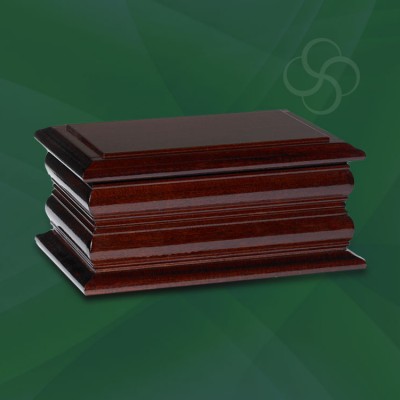 Carlisle Ashes Casket Dark Mahogany