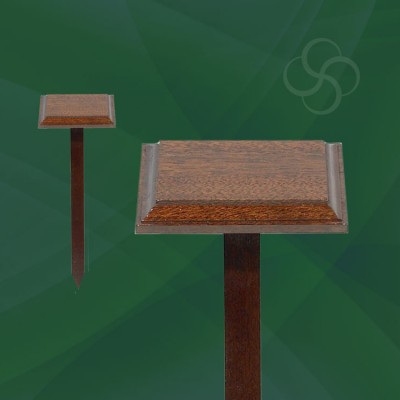 Grave Marker Small Dark Mahogany