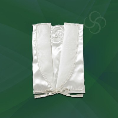 Male Satin Gown White