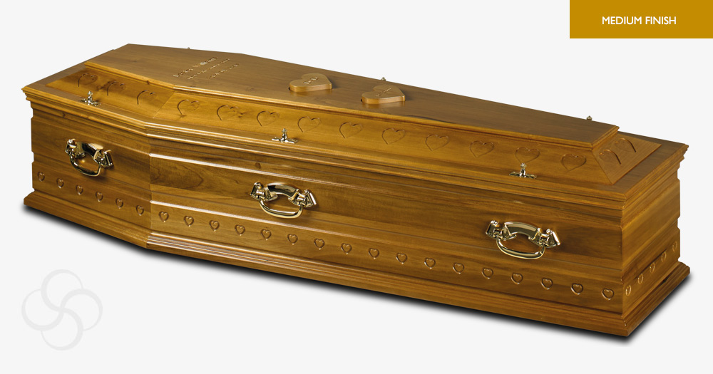 Medium Oak Valentino Signature Coffin