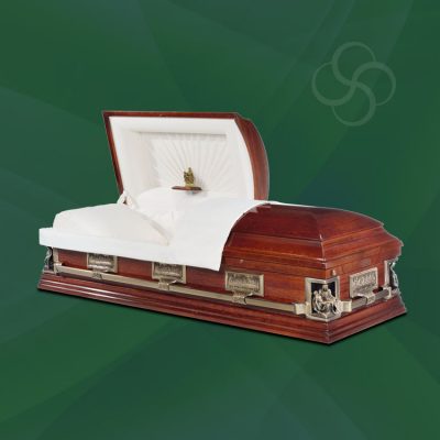 Corpus Christi Stateside wooden American casket