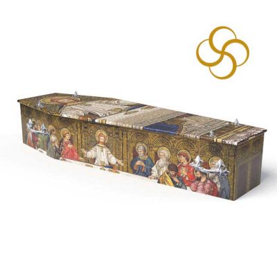 Last Supper Persona colourful printed coffin