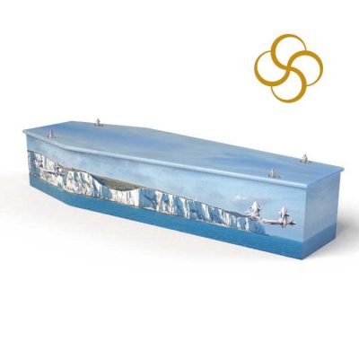 White Cliffs Persona colourful printed coffin