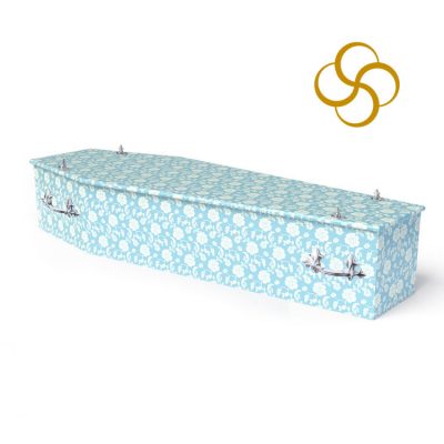 Engraved Roses Persona colourful printed coffin
