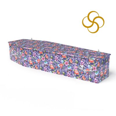 Wild Flowers Persona colourful printed coffin