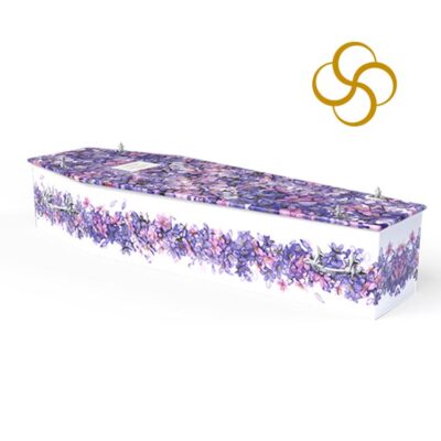 floral border persona colourful picture coffin