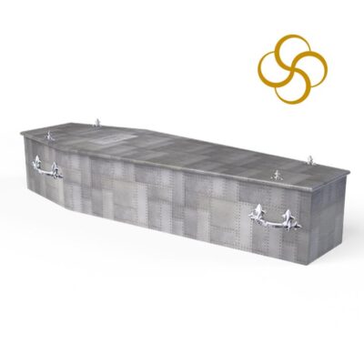 steel plate persona colourful printed coffin