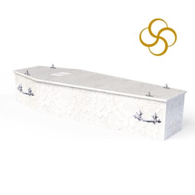 white lace persona colourful picture coffin