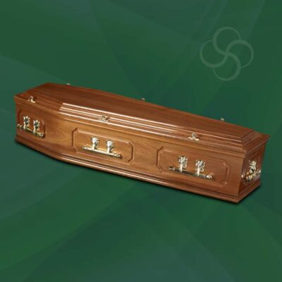 SANDRINGHAM traditional coffin medium mahogany